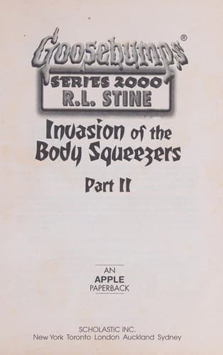 Invasion of the Body Squeezers, Part 2 Cover