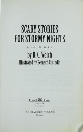Scary stories for stormy nights Cover