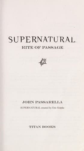 Rite of passage Cover
