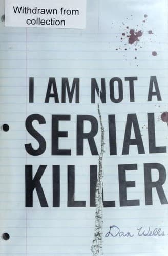 I am not a serial killer Cover