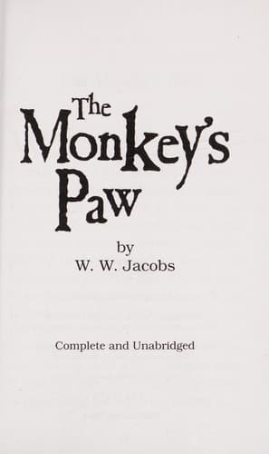 The monkey's paw Cover